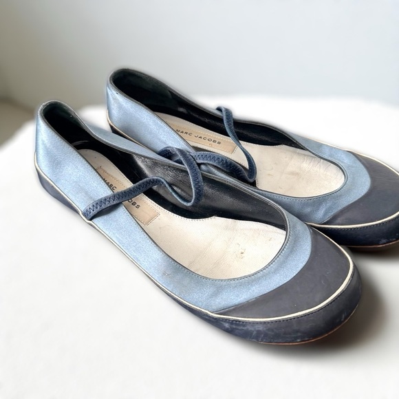 Marc Jacobs Two-Tone Ballet Flats Y2K Balletcore Coquette Designer Shoes 36.5 - Picture 1 of 6